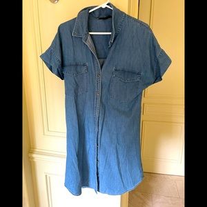 Sanctuary light denim buttoned down dress